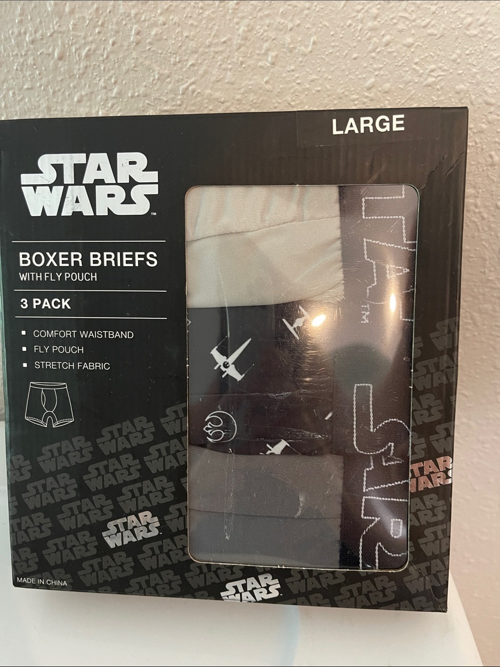 Star Wars Boxer Briefs 3-Pack - Black, Gray, White